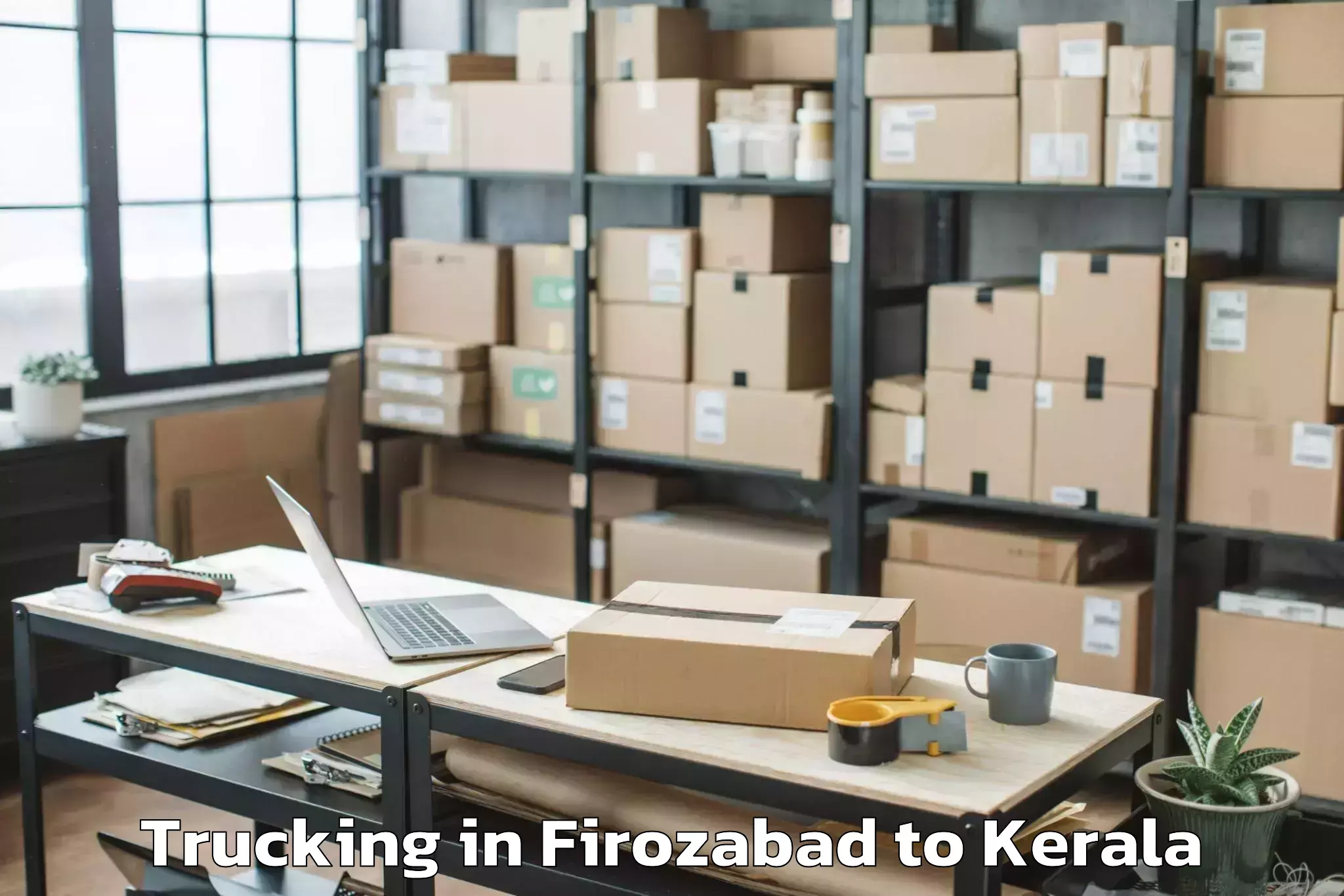 Reliable Firozabad to Thrissur Trucking